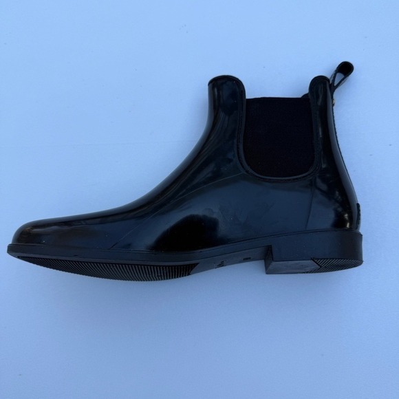 Sam Edelman Chelsea Black Tinsley Pull On Ankle Rain Boots Women's Size 11 - Picture 10 of 12